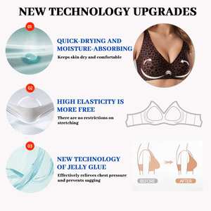 <span class=keywords><strong>Sujetador</strong></span> sin Varillas con Efecto <span class=keywords><strong>Push</strong></span>-<span class=keywords><strong>Up</strong></span> - <span class=keywords><strong>Sujetador</strong></span> Invisible para Camiseta, Cómodo para Uso Diario, Material Flocado, Básico, Sin Costuras - Product Image 5