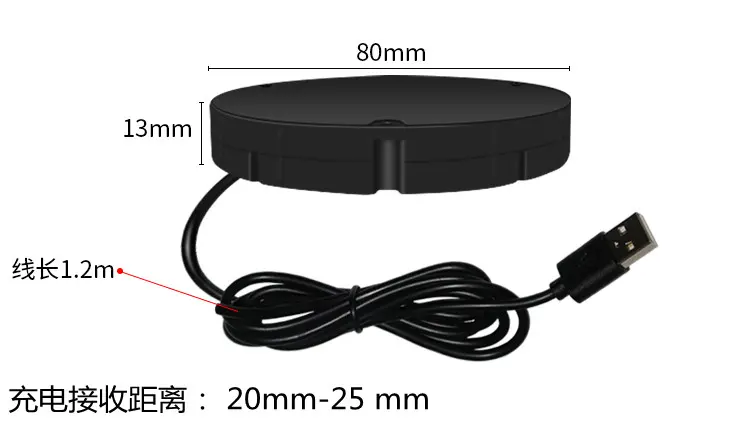 Factory Price Smart Furniture Accessories Long Distance Hidden Table Invisible Under The Desk Fast Wireless Charger
