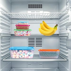 24pcs PP Leakproof Stackable Kitchen Food Storage Containers Airtight Plastic Lids for Meat Fruit <b>Vegetables</b> - Product Image 4