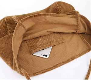 Women's New Design <b>Corduroy</b> Tote <b>Bag</b> Wholesale Shoulder Beach Shopping <b>Bags</b> - Product Image 2