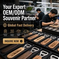 Ouvre-bouteille circulaire en bois avec aimant, portable