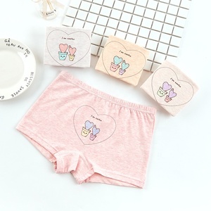 4 pièces Boxer Double couche en coton coloré pour <span class=keywords><strong>fille</strong></span>, <span class=keywords><strong>sous</strong></span>-vêtements de dessin animé, Boxer en coton pour enfant, culotte respirante pour bébé <span class=keywords><strong>fille</strong></span> - Product Image 3