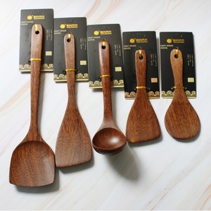 Wooden Spoon Set 5 Pieces Chicken Wing Wood Craft Spoons For Cooking Utensils - Product Image 1