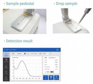 나노 DNA RNA 180-910nm <span class=keywords><strong>UV</strong></span> <span class=keywords><strong>VIS</strong></span> 분광계, 나노 마이크로 볼륨 드롭 분광도계 가격 - Product Image 6