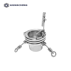 Manhole Sanitaire en Acier Inoxydable GC avec Visiographe Atmosphérique, Haute Pression, Poli Miroir/Mat, Qualité Alimentaire 304/316L - Product Image 1