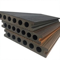 Terrasse en composite WPC pour extérieur, jardin, imperméable, écologique, avec système d'assemblage et surface à grain de bois 3D