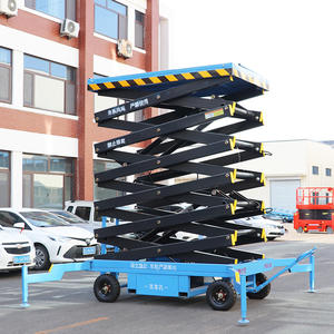 8m 12m 14m 16m 18m Ayarlanabilir Yükseklikli Çekilebilir Makaslı Platform, Perakende Depo ve Lojistik Kullanımı İçin - Product Image 1