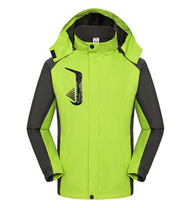 Abrigo de estilo largo personalizado grueso de invierno bordado Logo chaqueta de trabajo al aire libre uniforme bordado para el trabajo - Product Image 1