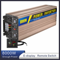 Convertisseur JIANGTEK PS-8000 8000w 12v 24v 48v Onduleur à onde sinusoïdale pure Convertisseur de courant CC vers CA