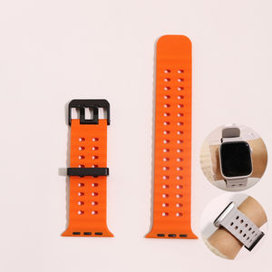 Bracelets en silicone pour <span class=keywords><strong>Apple</strong></span> <span class=keywords><strong>Watch</strong></span> Band <span class=keywords><strong>Ultra</strong></span> 2 49mm 46mm 44mm 45mm 40mm 41mm 42mm <span class=keywords><strong>Ocean</strong></span> <span class=keywords><strong>Bracelet</strong></span> IWatch Series 10 9 8 7 6 5 4 3 Se - Product Image 1