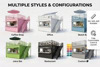 Kiosque de café préfabriqué personnalisé pour restauration rapide en conteneur, bar préfabriqué, bureau à domicile, bar extérieur