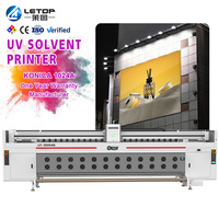 Impresora digital de inyección de tinta UV de rollo a rollo LETOP para pancartas, plotter de impresión por inyección de tinta, máquina de impresión por solvente
