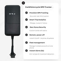 Mini GPS Rastreador de motocicletas eléctricas 4G Relé de red Alarma de vibración Tablero Colocación Gestión de flotas Aplicación Android 1 año