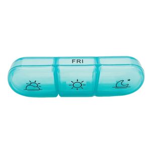 Boîte à pilules en plastique écologique, petite, portable, pour voyages, organiseur - Product Image 2