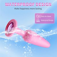 Ensemble de 3 Plugs Anaux en Silicone Gem, 100% Étanche, Écologique, Utilisation Débutant à Avancé, pour Femmes, Hommes, Couples