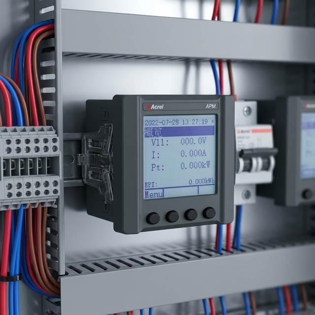 Acrel CE  Certified Three-phase  0.2s Class Power Quality Monitor 2-63 Harmonic Unbalance Detection Energy Meter APM521