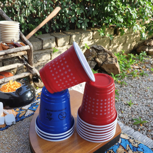 Hot Bán Tùy Chỉnh Nhựa Cốc Màu 2Oz Đôi Tường Dùng Một Lần Màu Đỏ Đảng Ly PS Hoặc PP Nhựa Màu Sắc Đôi Thiết Lập Cho Đảng - Product Image 3