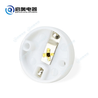 Linterna Mini de Alta Calidad QIAO QA-DCH008 con Conector de Base Espiral E10, Material de Cobre y PP en Blanco y Negro, Accesorios