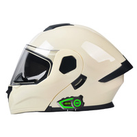 Casque modulaire de moto DOT personnalisé en gros avec double visière, casque rabattable avec Bluetooth, ensemble de trois pièces avec gants, directement de l'usine