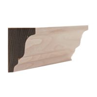 Moulure Couronnée Moderne Solide 3,5 cm de Haut x 2,5 cm de Profondeur en Peuplier Brut Durable et Écologique pour Portes Décoratives