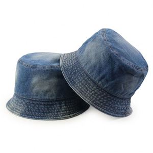 Sombrero de pescador de mezclilla lavada lisa con logotipo personalizado OEM de alta calidad Gorra de pescador vintage unisex - Product Image 5