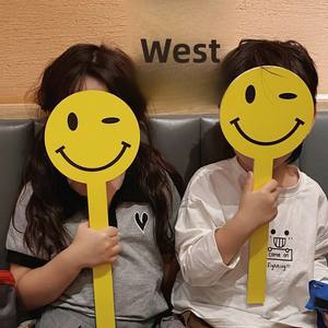 Nouvelle pancarte portable <span class=keywords><strong>Smiley</strong></span> Face KT, accessoire créatif pour photos d'enfants, décoration murale et de fond pour photos d'ambiance, idéal pour la décoration intérieure. - Product Image 5