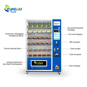 Zhi Gou Tech Nouvelle Technologie Distributeur Automatique Intelligent Sans Personnel Écran Tactile 15,6 pouces 300-600 Pièces 4G/Wi-Fi à Monnayeur - Product Image 3