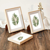 Support de Présentation de Cadre Photo en Bois Écologique Créatif en Gros, Forme Rectangulaire, pour Table, Vente Directe Usine