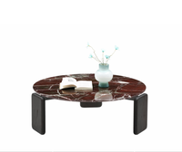 Table basse en verre trempé de style européen moderne, qualité supérieure, durable, avec rangement, meubles pour la maison, pour hôtel, salon