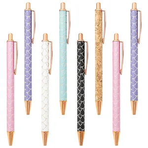 모조리 컬러 금속 펜-YANHUA 스틸 금속 도매 펜 클릭 다채로운 뷰티 선전용 주문 로고 펜