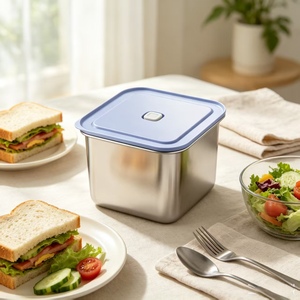 Contenitore per Alimenti in Acciaio Inox con Sistema di Conservazione a Micro-pressione e Vuoto, Adatto per Uso Alimentare, Microonde e Frigorifero - Product Image 4