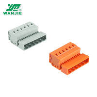 Connecteur de bornier MCS à pas de 5,0 mm, mâle et femelle, en cuivre, 300 V, à ressort, certifié CUL, pour applications automobiles WJ0403-02