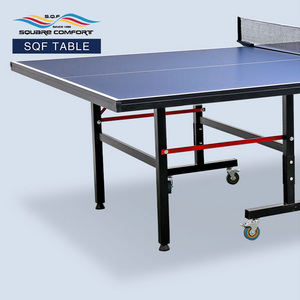 โต๊ะปิงปองพับได้ S.Q.F รุ่น Professional Blue พร้อมล้อ โต๊ะปิงปอง MDF คุณภาพระดับเชิงพาณิชย์ สำหรับใช้ในร่ม เหมาะสำหรับโรงยิมและคลับ - Product Image 6