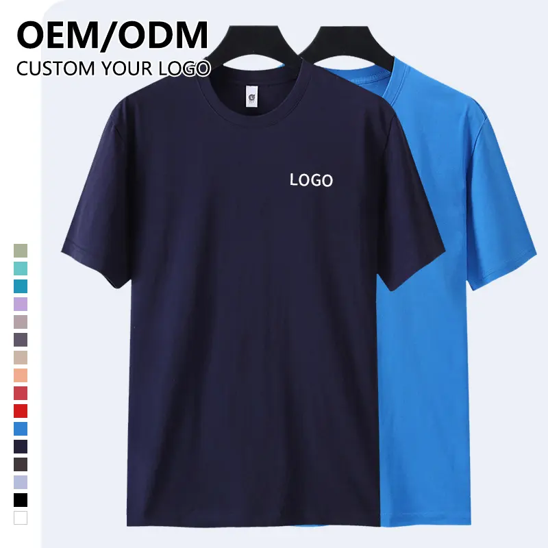 Camiseta de logotipo personalizado para homens OEM China, camiseta com estampa de transferência de verão, preço baixo, camiseta personalizada, camiseta em branco