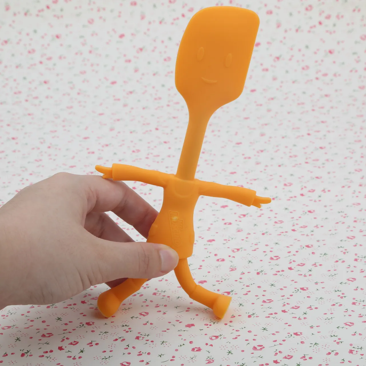 YDS Silicone Spatulas Small Rubber Spatula Toy One Piece Design Heat Resistant Non-Stick Flexible Scrapers for Kids