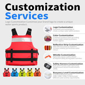 قماش أكسفورد 50N مخصص للبالغين ، معتمد من CE ، معونة الطفو قابلة للتعديل ، عاكس للصيد في قوارب الكاياك المائية - Product Image 2