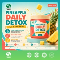 Poudre de fibres végétales à saveur d'ananas, complément nutritionnel quotidien, formule personnalisée, service OEM ODM, marque privée