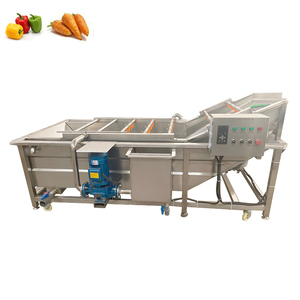 Machine à laver les fruits et légumes à bulles en acier inoxydable avec agitation + machine à nettoyer les fruits et légumes à bulles - Product Image 6