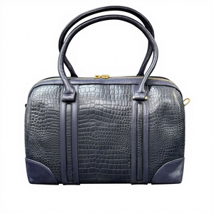 Western Style <b>Black</b> Pure Leather Foldable Waterproof Handbags Zipper Ladies Fashion Traditional Luxury <b>Bags</b> Large Capacity Shop - Product Image 1
