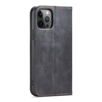 Étui portefeuille en cuir PU pour iPhone 12 Pro Max - Housse avec support, 2 emplacements pour cartes, fermeture magnétique et coque antichoc