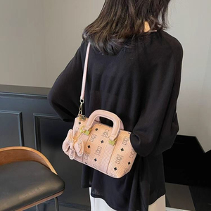 Bolso Bandolera Mini Retro de Moda para Mujer, Estilo Preppy, de Cuero PU Resistente al Agua, con Cierre de Hebilla y Forro de Algodón - Product Image 1