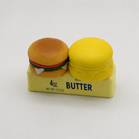 Jouet anti-stress en mousse PU à remontée lente, en forme de hamburger au beurre, mignon et souple