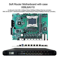 Nueva Placa Base X99 con Carcasa para Servidor de Firewall, Router, Compatible con Haswell, Broadwell, Xeon E5 V3/V4, DDR4 32GB, 10Gbps