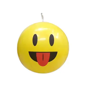 厂家直销PVC充气球创意卡通笑脸球儿童玩具户外沙滩球