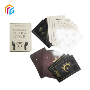 Boîte à couvercle de taille personnalisée cartes de tarot d'affirmation <span class=keywords><strong>jeu</strong></span> de cartes Flash en carton brillant avec service d'impression personnalisé - Product Image 2