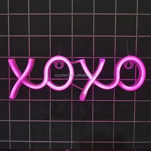 2年保修XOXO装饰DIY Led霓虹灯招牌房屋婚礼装饰定制霓虹灯招牌