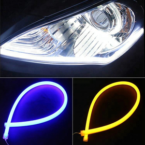 Feux de jour LED flexibles 30CM 45CM 60CM, tube LED à commutation, blanc rouge <span class=keywords><strong>bleu</strong></span> ambre, double couleur - Product Image 5