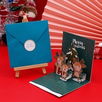 Stock Prêt Texte Personnalisé 3D Pop Up Carte
