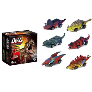 Custom Dinosaur Toy Pull Back Cars Dino Toddlers Boy Toys 3,4,5 year old Pull Back Toy Cars Dinosaur Games with T Rex
