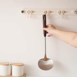 Espátula para wok de acero inoxidable 304, cuchara de cocina grande reutilizable para freír en ollas de hierro - Product Image 2